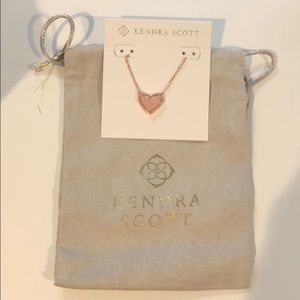 Kendra Scott gold statement necklace with charm